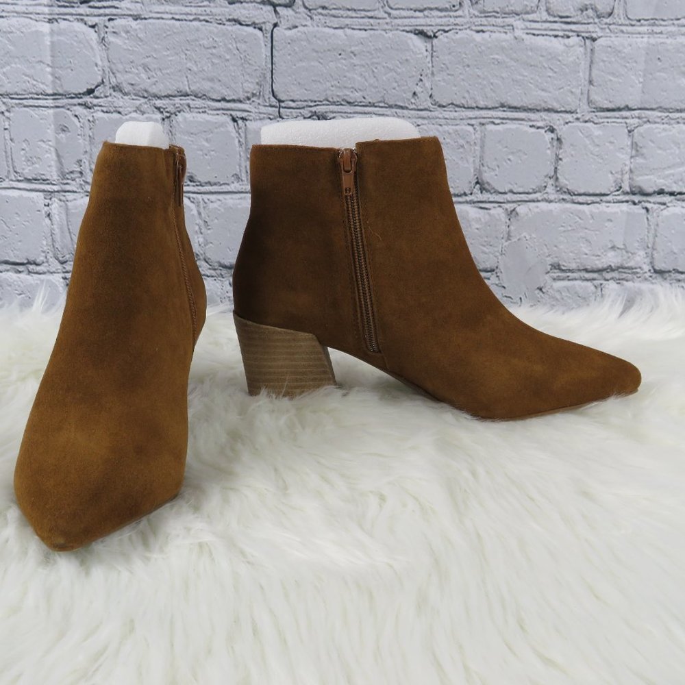 NEW - Women's Brown Leyton Ankle Booties - Picture 2 of 7